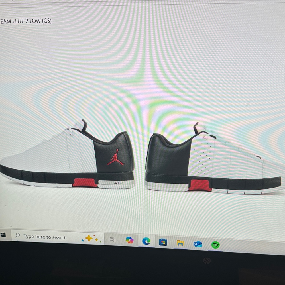 Jordan Kids' White and Black Sneakers